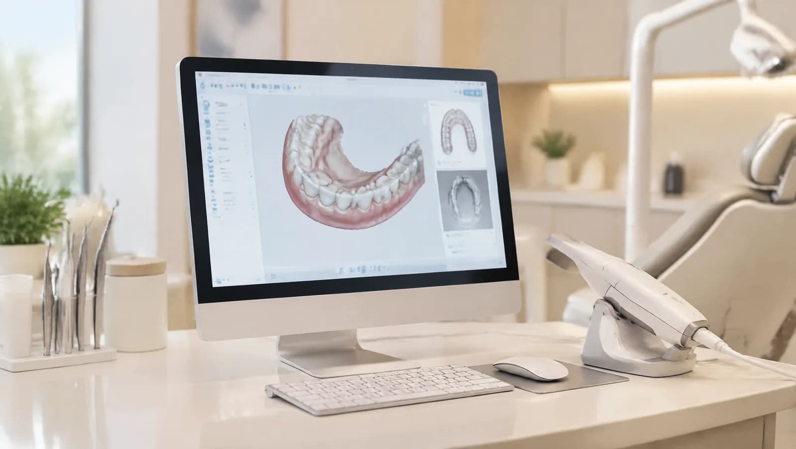 Planejamento digital do sorriso em software odontológico